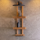 Nordic Teak Natural Shower Caddy, 11.2 x 4.7 x 29.9