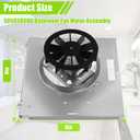 763RLN B Unit, 763RL B Bathroom Fan Motor Assembly Compatible with NuTone, 763RLN, 763RL, 763RLNB, 763RLN-R01 Bathroom Fan 50 CFM, Fit 769RF, 769RL B Unit 70 CFM, S0503B000, 2.0 Sone, 9"x9"