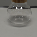 DNIENKGE 17oz Spherical Glass Jar with Cork Lid Airtight - Kitchen Glass Jar for Preserving and Storing candy, tea, Coffee, Spice, flour, Beans etc 3 Pcs