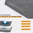 LOOBANI Washable Pee Pad for Dogs, 2 Packs Non-Slip Puppy Training Pads, Fast Absorbent Pet Whelping Pads, Puppy Playpen Mat for Incontinence, Housebreak, Crate, 48x60in, Gray