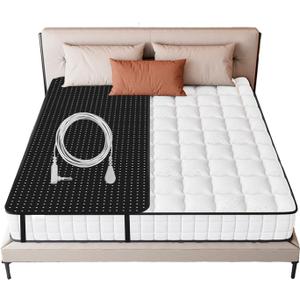 Grounding Mat, Grounding Mat for Bed with Grounding Cord, Soft PU Leather Grounding Sleep Mat, Grounding Mat for Better Sleep (27x78 Inch)