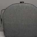 SUNROX Gel Memory Foam Chair Cushions, FadeShield Water-, Stain-Resistant Durable Reversible Seat Cushion Pads with Ties for Indoor/Outdoor Kitchen Dining Office 17"x16" Set of 6, Heather Charcoal