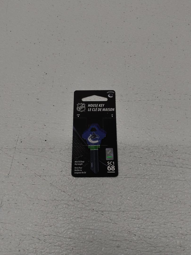 NHL Vancouver Canucks Licensed House Key Blank Schlage Cassette H SC1 68