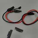 1ft 10AWG Solar Panel Connector Cable, SAE to MC-4 Male Female Adapter PV Extension Cable with SAE Polarity Reverse Adapter for RV Caravan Solar Panel Battery Charger