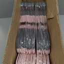 BAGAIL Plastic Hangers 50 Pack with Non-Slip Design,0.2 Inches Thick, 360Swivel Hook Space Saving Organizer for Bedroom Closet,Shirts,Pants(Pink- S Shaped)