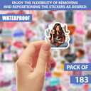 Stickers for Adults Water Bottles Sticker Pack Waterproof Cool Accesory for Laptop, Scrapbooking Decals (Vintage Scrapbooking)