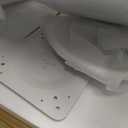 Modern White Round Dining Table 24 inch, White Tulip Round Table for Two People, Mid Century Round Coffee Table for Living Room and Kitchen