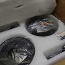 Ceiling Fans with Lights, 48 inch Low Profile Ceiling Fan with Light and Remote Control, Flush Mount RGB Dimmable Light, Noiseless, Brown Ceiling Fan for Bedroom Indoor/Outdoor Use