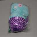 Onsoyours Cute Kitten Mermaid Plush Toy Stuffed Animal Kitty Soft Mermaid Cat Plush Pillow for Kids (Blue Cat Mermaid, 12")