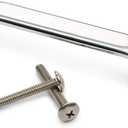 4 Inch Universal Pull Handle. Fits Trash & Laundry Chute Bottom & Side Hinged Doors. Hardware Parts