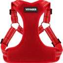 Best Pet Supplies Voyager Adjustable Dog Vest Harness Breathable No Pull Harness for Small, Medium, Large Dogs, Harness for Walking, Jogging, Easy Step-in, Reflective Stripes - Red, L (L (Chest: 20 - 25"))