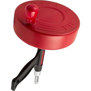 Plumb Craft 7750115 15' Manual Canister Pipe Auger (Foot) for Small to Medium Household Drains up to 2" inch in Diameter, Red