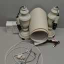 Cinkeda Farmhouse Table Lamps Set of 2 with USB Charging Port for Rustic Living Room Retro Bedroom,3-Way Dimmable Touch Lamp Resin Bedside Lamps for Nightstand Side End Table,Color 2 (Cream)