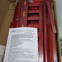 Dream On Me Classic Sleigh Toddler Bed in Cool Red Baby Safety Alliance Certified, Low-to-Floor Design, Non-Toxic Finish, Wooden Safety Rails, Red Wood