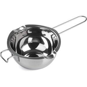 Stainless Steel Double Boiler Pot for Melting Chocolate, Candy and Candle Making (18/8 Steel, 2 Cup Capacity, 480ML)