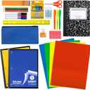 Trail maker School Supplies Kit 45 Piece School Supply Kit Grades K-12 Back to School Essentials Includes Folders Notebooks Pencils Pens and Much More!