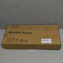 Suptek Single LCD Computer Monitor Free-Standing Desk Stand Mount Riser for 13 inch to 43 inch Screen with Swivel, Height Adjustable, Rotation, 50,75& 100mm Vesa Base Stand, Black