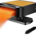 Car Heater, 12V 200W Portable Car Defroster Windshield Heater, 2 in 1 Heating & Cooling Fast Heating Defrost Defogger with Cigarette Lighter Plug for Vehicle, Car, RV, SUV