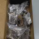 Chibery 20 Pack | 1/2 inch Overlay Semi Partial Wrap Around Cabinet Hinges, Self Closing Face Frame Variable Decorative Replacement, Kitchen Hardware, with Screw & Quiet Bumper (Satin Nickel)