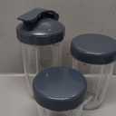 Replacement Cup Kit  18oz Short, 24oz Tall, 32oz Colossal with Flip-Top To-Go Lid and Stay-Fresh Resealable Lid  Compatible with NutriBullet 600w and Pro 900w Blenders