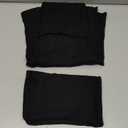 Sexy Women's 2 Piece Lounge Sets Pajama Outfits Casual yoga Crop tube Top High Waist Wide Leg Foldover Flare Pants (Black, Small)