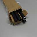 VOIIY 2 Pack Curtain Rods for Windows 18 to 42 Inch(1.5-3.5 Feet),Black 1'' Diameter Drapery Rods with End Cap Style Design,Modern Adjustable Heavy Duty Curtain Rod,Size:18''-42''