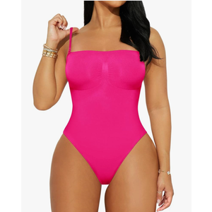 REORIA Shapewear Bodysuits for Women Tummy Control Seamless Body Shaper Sculpting Snatched Waist Butt Lifting Thigh Slimmer
