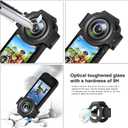 PULUZ For Insta 360 x3 Lens Protector, Dual Lens Guards for Insta360 X3 Protective Case Optical Tempered Glass Camera Accessories for Insta 360 x3 Accessories Waterproof (Upgrade)