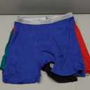 Hanes mens Underwear Boxer Briefs Pack, Cool & Breathable Cotton Moisture-wicking Underwear for Men, No Ride Up (Large, Blue/Green/Red - 6 Pack)