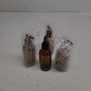 Cornucopia 4oz Amber Glass Pump Bottles (4-Pack); Great for Lotions, Liquid Soap, Aromatherapy and More