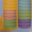 Pack of 2, 100Pcs Soft Cotton Seamless Hair Bands, Large Ponytail Holders for Thick and Thin Hair, Elastic Hair Accessories for Women, Men, and Girls