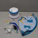 Interactive Cat Toy for Indoor Cats - 5 in 1 Cat Laser Toy Automtaic, Rechargble Motion Activated Hide and Seek Toy with Moving Feather, Tarck Balls and Chirping for Bored Kitten Exercise