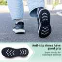 SURRAY Womens Walking Shoes with Arch Support Plantar Fasciitis Orthotic Tennis Sneakers Comfortable Breathable for Foot and Heel Pain Relief US Size 7-11 (9, Black)