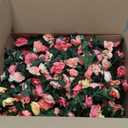 KHOYIME 9 Pack 72 FT Artificial Flower Garland, Fake Pink Roses Vines Silk Flowers Faux Plastic Outdoor Hanging Floral Ivy Garland Decoration for Wedding Arch Bedroom Home Wall Backdrop Room Decor