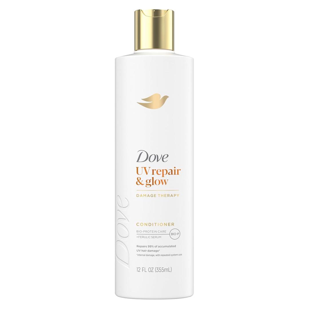 Dove Damage Therapy Conditioner 1 ct UV Repair & Glow Repairs 99% of UV hair damage* with Ferulic Serum 12 oz