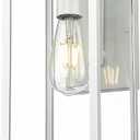 ALLGOT Outdoor Wall Sconce, Outside Porch Light, Anti-Rust Outdoor Wall Lamp Light, Exterior Lighting Fixture, Front Door Lantern for Front Porch Corridor Doorway Patio (White, 16 Inch Height)