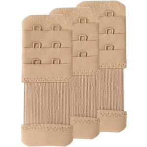 SAMGU Women's Bra Extenders 2 Hook, Soft Stretchy Back Bra Extension Strap,  2 Hook 1/2 Inch