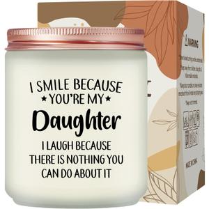 Maybeone Daughter Gifts from Mom Dad - Mothers Day Christmas Birthday Gifts for Daughters - Lavender Scented Candle