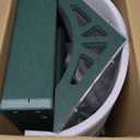 Kingsyard Ground Bird Feeder for Outdoors - Recycled Plastic Platform Feeder for Wild Birds, Rainproof Squirrel Feeders, 5 LBS Large Capacity, Green