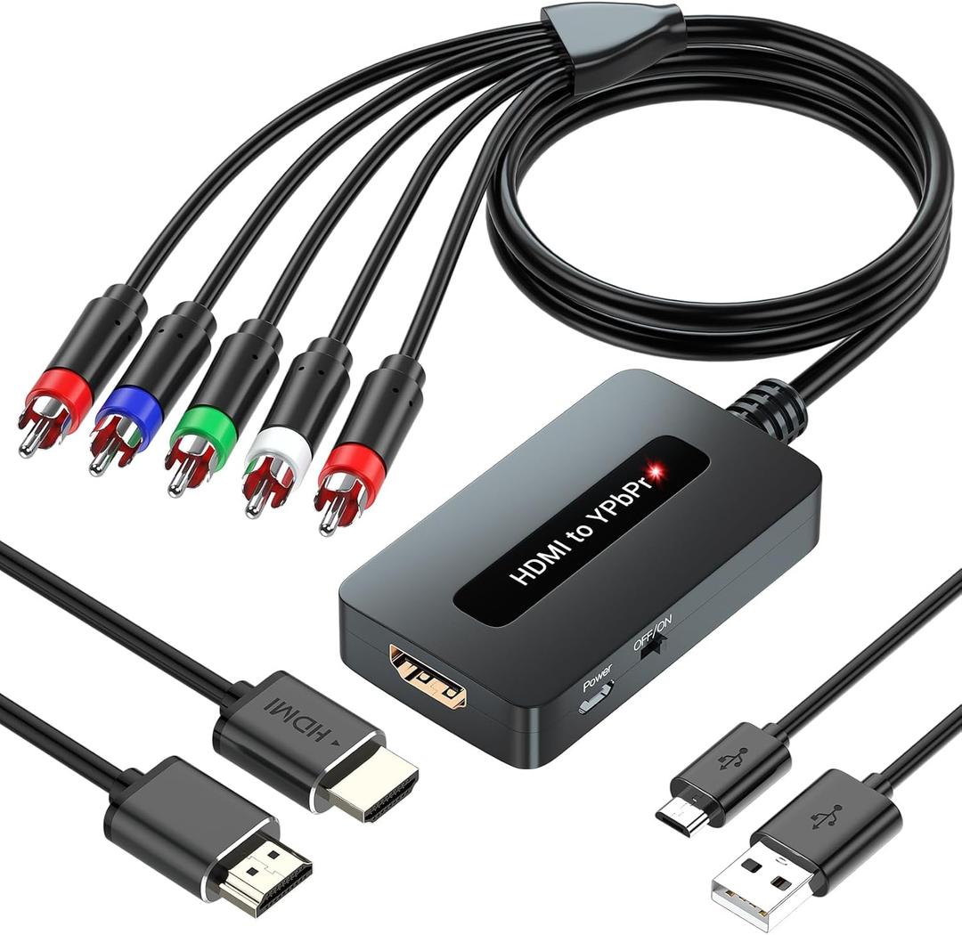 Generic HDMI to Component Converter 1080P for DVD/STB/PS3/PS4 - Display on Traditional TV With YPbPr Input (Not Support 4k)