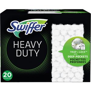 Swiffer Sweeper Heavy Duty Multi-Surface Dry Cloth Refills for Floor Sweeping & Cleaning, 20 Count (20 Count (Pack of 1)