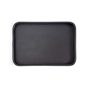 SANQIANWAN Faux Leather Valet Tray for Men Nightstand Bedside Entry Table Tray Catchall Tray for Keys, Wallet, Phone, Watch, Jelwery and Coin Gift for Dad Husband Boyfriend Uncle (Black)