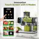 WETIE Cold Press Juicer, Smart Touch Juicer with 99% Juice Yield