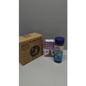 SET OF 3, Pet Care Bundle - Inflatable Dog Recovery Collar + Natural Balance Rewards Minis Dog Treats with Real Turkey + Cat Calming Pheromone Spray (60 days), Expiry: 28/12/2026, Best By: 2025 JUL 18