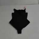 FeelinGirl Shapewear Bodysuits for Women Tummy Control, Thong Body Suit Deep V Neck Corset Top Body Shaper (Small, Black)