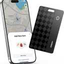 Wallet Tracker Card Air-Tag (iOS Only) Works with Apple Find My, Bluetooth Tracker Smart Card Wallet Finder 0.07in Slim Rechargeable IP68 Waterproof Item Locator for Wallets, Keys, Luggage & Passports (1 Pack)