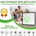 2-Pack F301H HEPA Filter,Air Shield 550 AS-550 Air Scrubber Filters