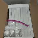 TUTOTAK Small Side Table, Narrow End Table, Bedside Table, Couch Side Table with Wheels for Living Room or Bedroom, White TB01BW061