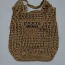 Straw Mesh Crochet Tote Bag for Women - Beach Bag with Woven Design