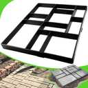CJGQ Jumbo Size 23.6"x19.7"x1.8" Walk Maker Reusable Concrete Path Maker Molds Paver Lawn Patio Yard Garden DIY Walkway Pavement Paving Moulds (10-Grid)